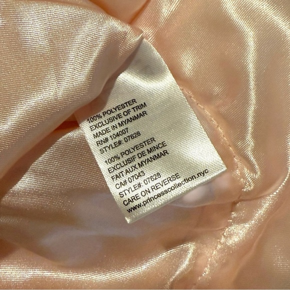 American Princess Baby Girl Dress Set 6M Pink Gold Embroidered Tulle Party Dress - Picture 8 of 10